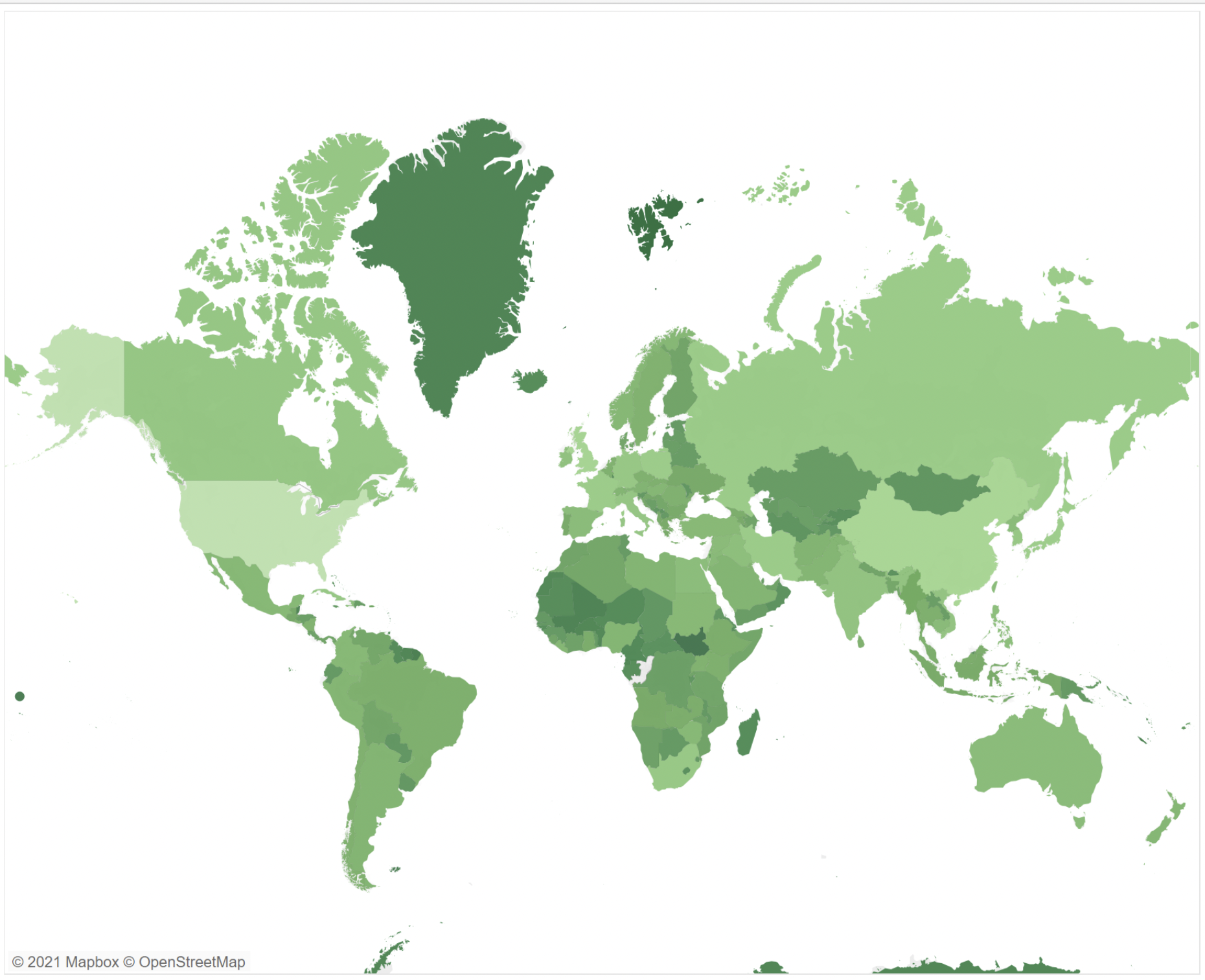 Tableu Chloroploth Map